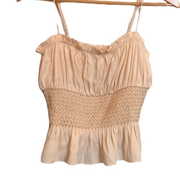 Free People Peplum Tank Cream Size Small - Picture 1 of 4
